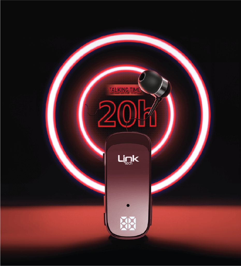Linktech V81 Makaralı Led Göstergeli Titreşimli Bluetooth Kulaklık