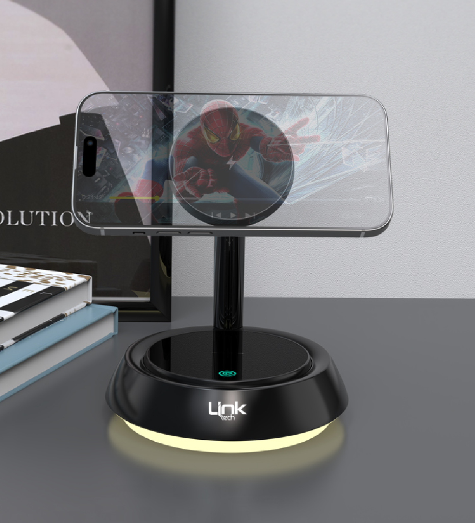 W797 Premium 3’ü 1 Arada Masaüstü Hızlı Wireless Şarj Aletli Telefon Tutacağı